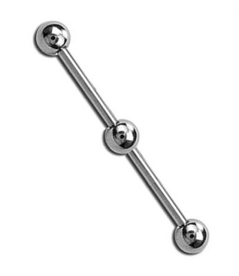INDUSTRIAL BARBELL AVEC TROIS BOULES